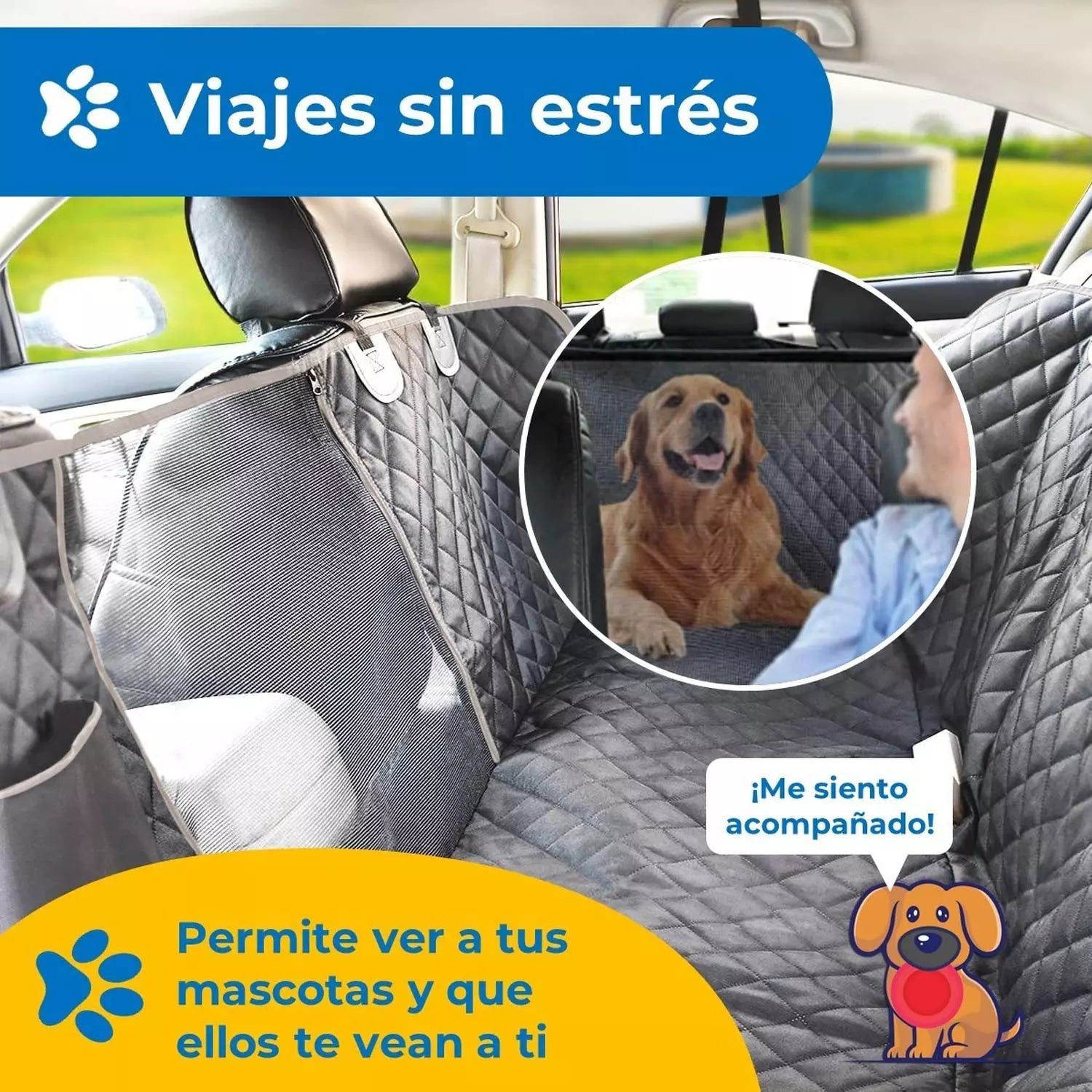 Cubre Asientos Para Mascotas + ENVÍO GRATIS - Space Home